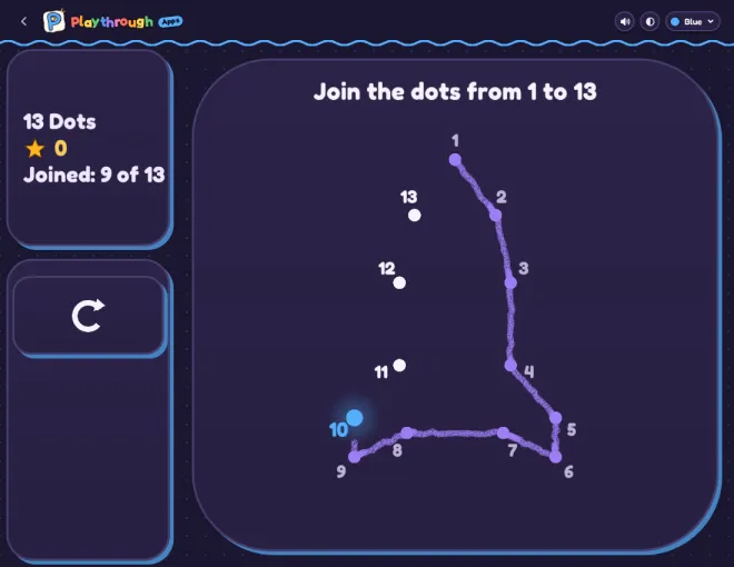 Dot to Dot application screenshot