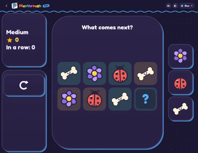 What's Next? application screenshot